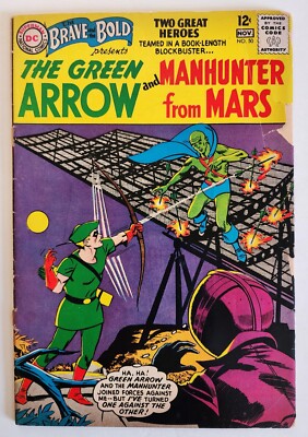 The BRAVE and the BOLD #50 - DC 1963 1st Green Arrow & Martian Manhunter team up