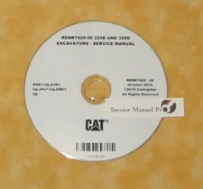 RENR7420 CAT 325D 329D Excavator Factory Repair Service Manual RSK A3R JHJ ERK