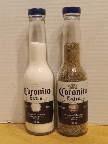 Corona Salt and Pepper Shakers Filled 🔥1 Pair 7oz Coronita Extra ...