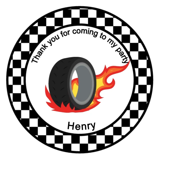 28 x персонализированный Hot Wheels вдохновил глянцевые наклейки, автомобили, гонки, вечеринки - Изображение 2 из 4