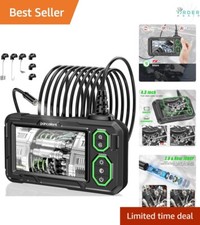 Industrial Borescope Inspection Camera Waterproof 4.3-inch HD Endoscope with ...