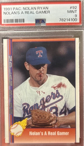1991 Pacific 🔥  Nolan Ryan Texas Express - #92  ⚾️.  PSA. 9