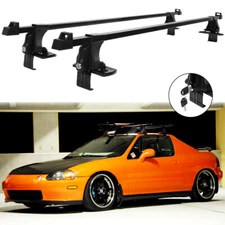 For Honda Civic del Sol 54" Top Roof Rack Cross Bars Cargo Kayak Luggage W/ Lock