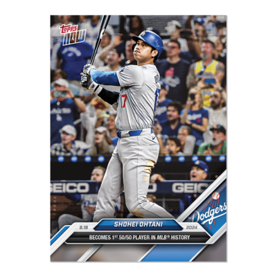 Shohei Ohtani - 2024 MLB TOPPS NOW Card 722 - 1st 50/50 