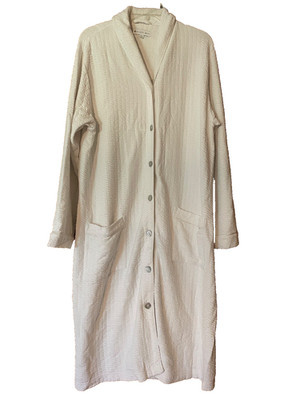 Eileen West Women L/XL Textured Waltz Magnetic Buttons Robe - Worn One Time