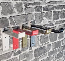 Shelf brackets heavy duty industrial strong powder coated colours metal 225mm SS