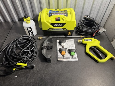 #ad RYOBI RY14AM12 1200 PSI 1.8 GPM Automotive Electric Pressure Washer Car Wash Kit $139.00