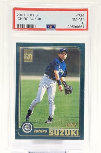 2001 Topps Rookie Ichiro Suzuki PSA 8 NM-MT 50th Anniversary Seattle Mariners