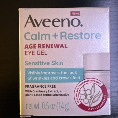 Aveeno Calm+Restore Age Renewal Eye Gel - Sensitive Skin 0.5 Oz (14 g)