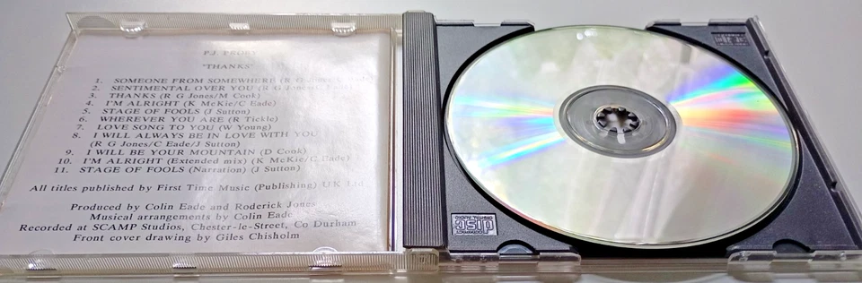 P.J. Proby – Thanks - J'ace Records – TTONLCD.001 - 1990  #APU32 - Bild 3 von 4