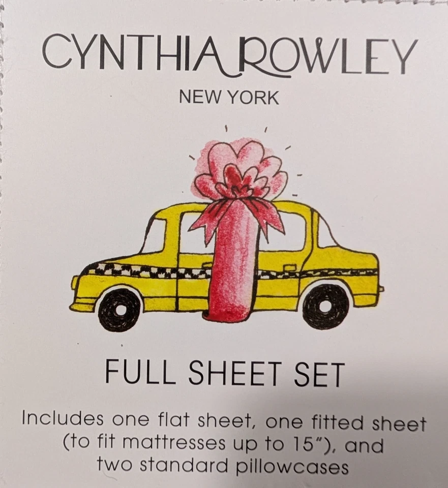 ¡Nuevo! Cynthia Rowley - Juego completo de sábanas de 4 piezas - Perros Dachshund de Navidad en suéteres Foto 4 de 4