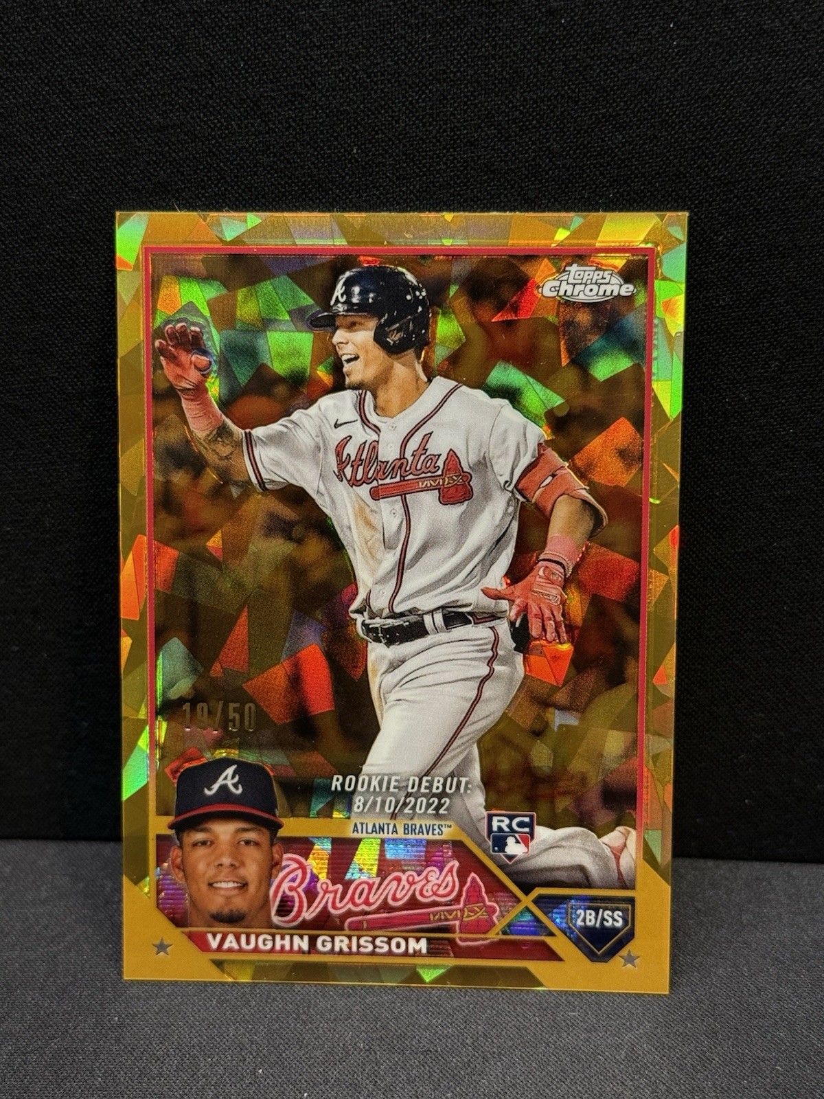 2023 Topps Chrome Update Sapphire Vaughn Grissom RC Gold /50 #USCS44 Braves