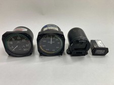 Aircraft Instrument LOT OF 4, Tachometer, Airspeed, hourmeter and compass.