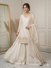 Salwar Kameez Indian Pakistani Wedding Party Wear Dress Bollywood Plazzo Suit