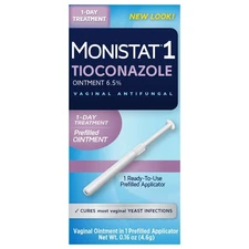 10/2026 Monistat 1-Dose Yeast Infection Treatment, Prefilled Antifungal Applicat