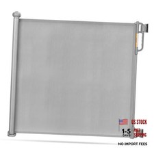 Baby Gate, Retractable Baby Gate or Dog Gate  Easy to USE  for 33x55 Inch Gray
