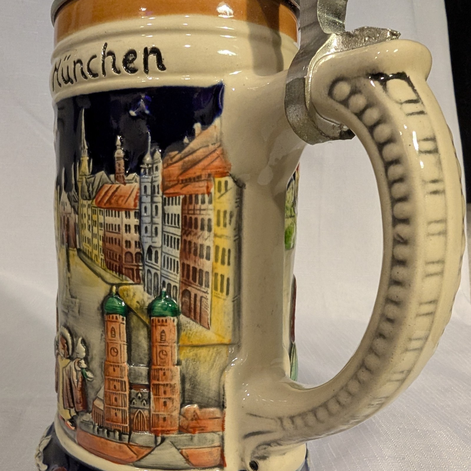GerZ Beer Stein With Lid Munich Monaco de Baviera Munchen