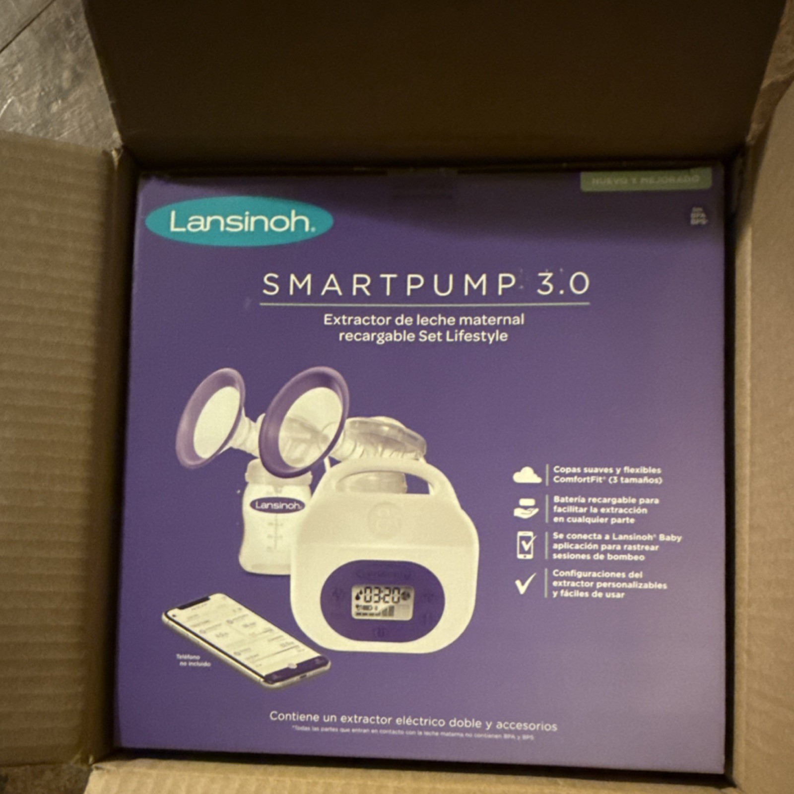 Lansinoh Smartpump 3.0 Double Electric Breast Pump Rechargea
