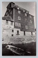 Potters Grain Mill Bellevue Iowa 1843 Vintage Lithograph Postcard