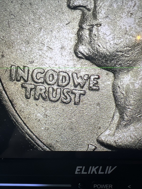 1986P Quarter - Blob/Interior Die Break Right On The W- Mintage Error