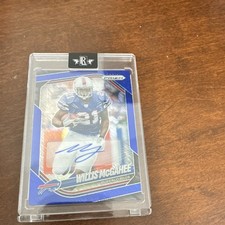 Panini 2025 Prizm Willis McGahee Blue Prizm Autograph /25 Buffalo Bills #45