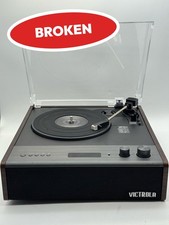 BROKEN Victrola Eastwood Signature Turntable 3-Speed Bluetooth RCA VTA-73-Esp