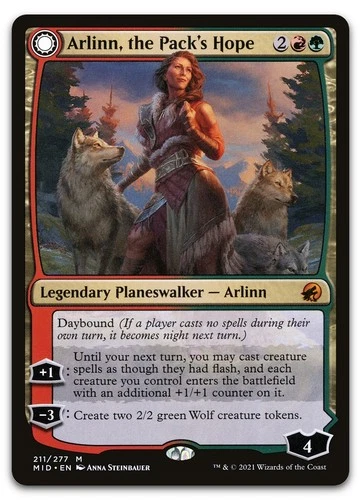 Arlinn, the Pack's Hope #211 (NM) Midnight Hunt MID Magic MTG
