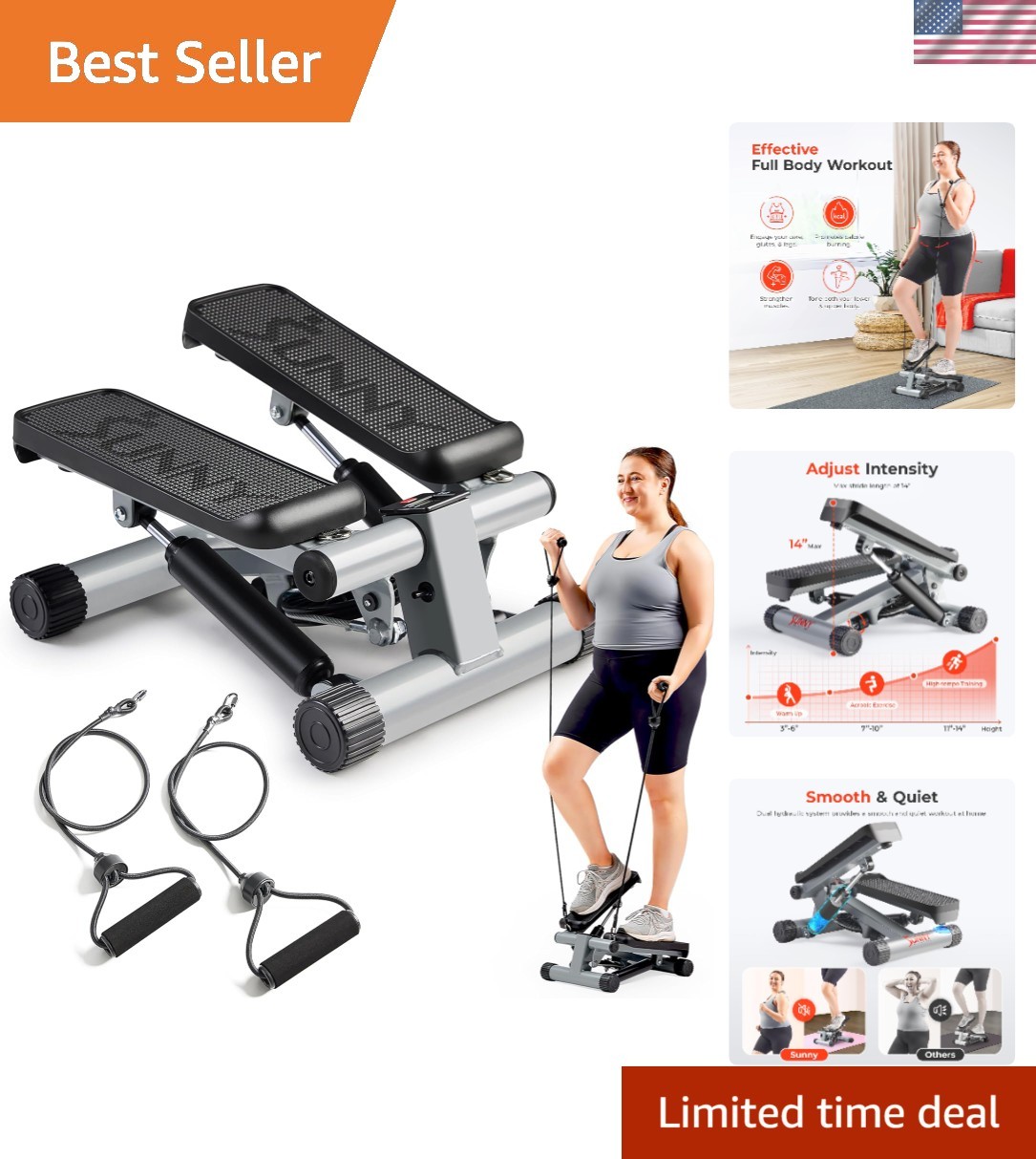 Stair Climber Fitly Mini Stepper Stair Stepper Machine With - Main Image