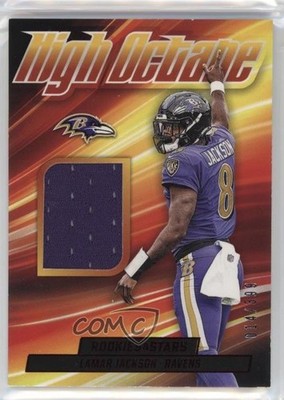 2023 Panini Rookies & Stars High Octane Memorabilia 14/399 Lamar Jackson 19zq