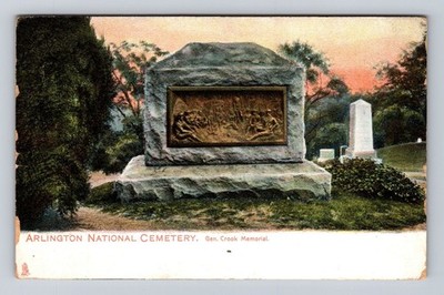 Arlington National Cemetery VA-Virginia, Gen Crook Memorial, Vintage Postcard