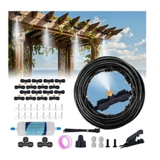 Misters for Outside Patio, 50FT Misting Cooling System with Water Filter
