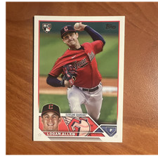 Topps Update Series 2023 Logan Allen #US233 Cleveland Guardians Rookie Card