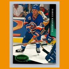Darius Kasparaitis #1 1993-94 Parkhurst Emerald Ice Dynamo Moscow Hockey Card