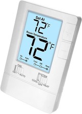 Thermostat for Home Non-Programmable Single-Stage Systems 1 Heat/1 Cool Easy