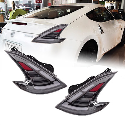 Paar silberne LED-Tagfahrleuchten und Blinker für Nissan 370Z, Baujahr 2008 2019