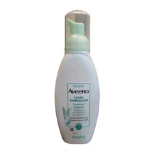 New Aveeno Clear Complexion Foaming Cleanser Soy Extracts 6oz Original Formula