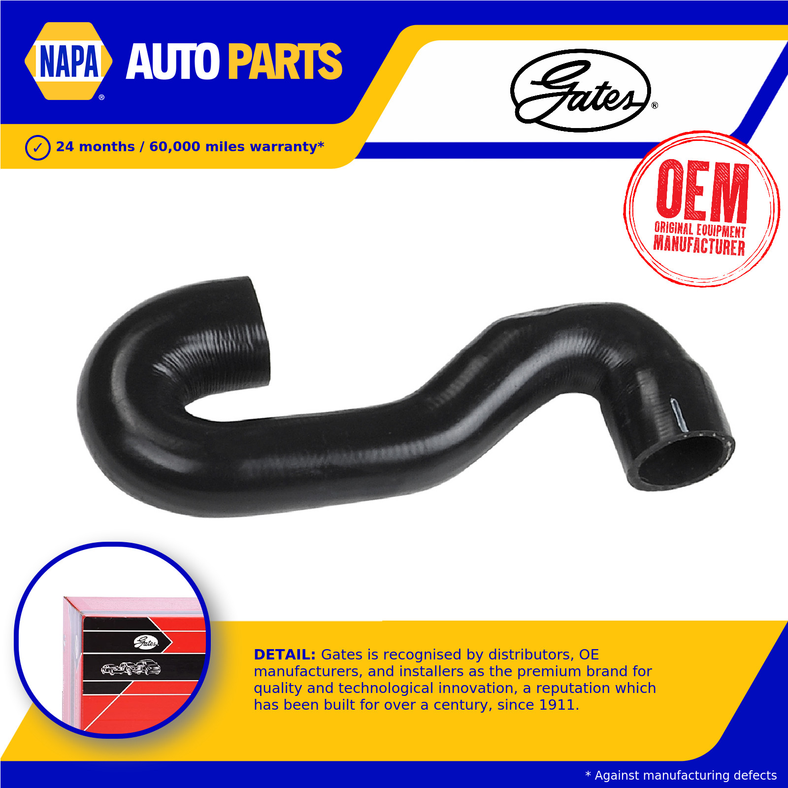 Radiator Hose fits OPEL TIGRA F07 1.4 Upper 94 to 00 X14XE Coolant Gates 1337191
