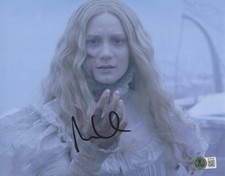 MIA WASIKOWSKA SIGNED 'ALICE IN WONDERLAND' 8x10 MOVIE PHOTO 3 BAS BECKETT COA