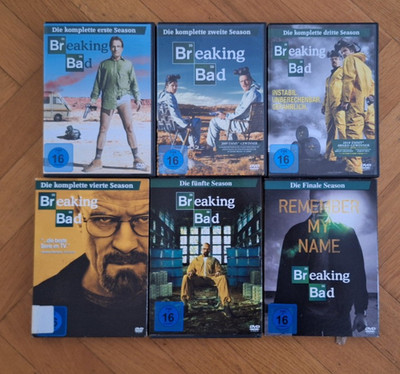 Breaking Bad komplett. Staffel 1-6, DVDs in gutem Zustand