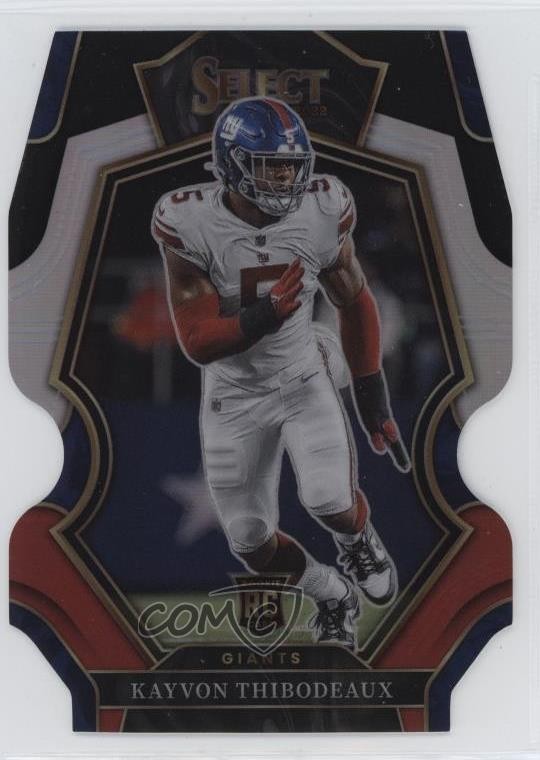 2022 Select Premier Level Black & Red Prizm Die-Cut Kayvon Thibodeaux #175 1i5t
