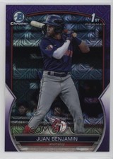 2023 Bowman Chrome Prospects Mega Box Purple Mojo Refractor Juan Benjamin b4d
