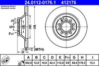2X Bremsscheibe Hinterachse FüR Audi A6 Allroad C6