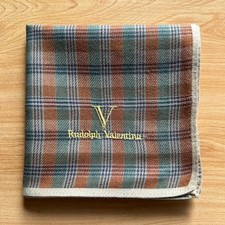 HANDKERCHIEF VINTAGE PLAIDS  CHECKS MEN'S COTTON POCKET SQUARE 18" B1138