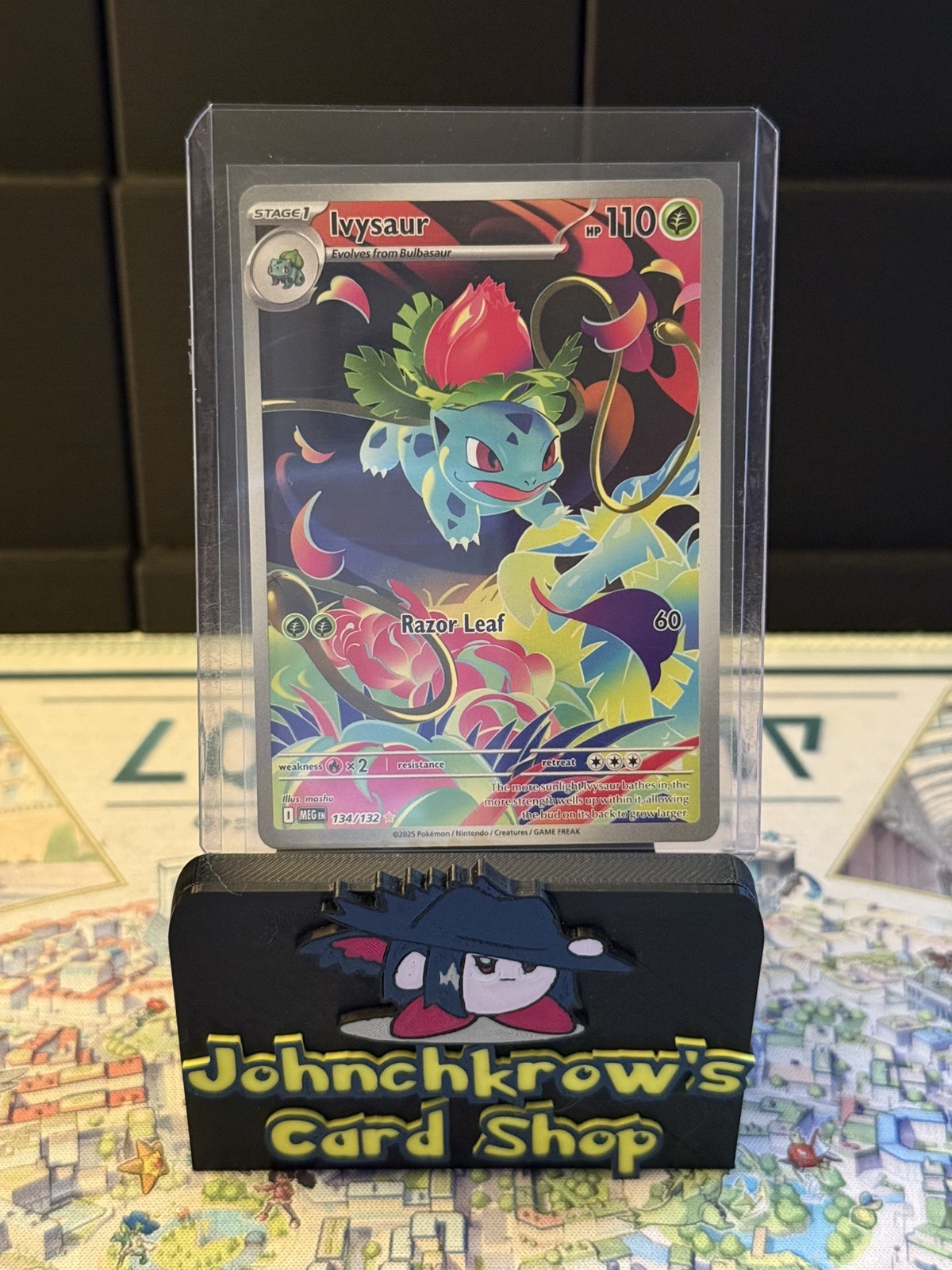 M/NM Ivysaur 134/132 Mega Evolutions Illustration Rare Pokemon TCG