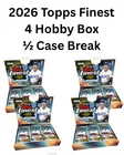 Kansas City Royals 2026 Topps Finest Baseball 4 Hobby Box 1/2 Case Break #1