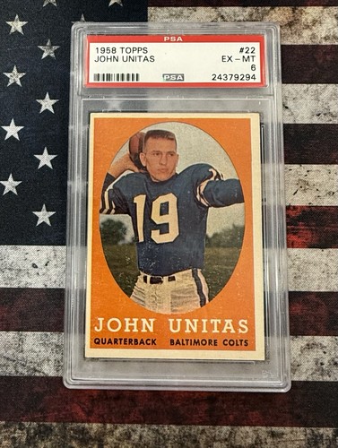 1958 Topps set-break #22 Johnny Unitas PSA  6 Baltimore Colts Football