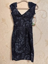 NWT Guess Denim Floral Jacquard Dress size XS