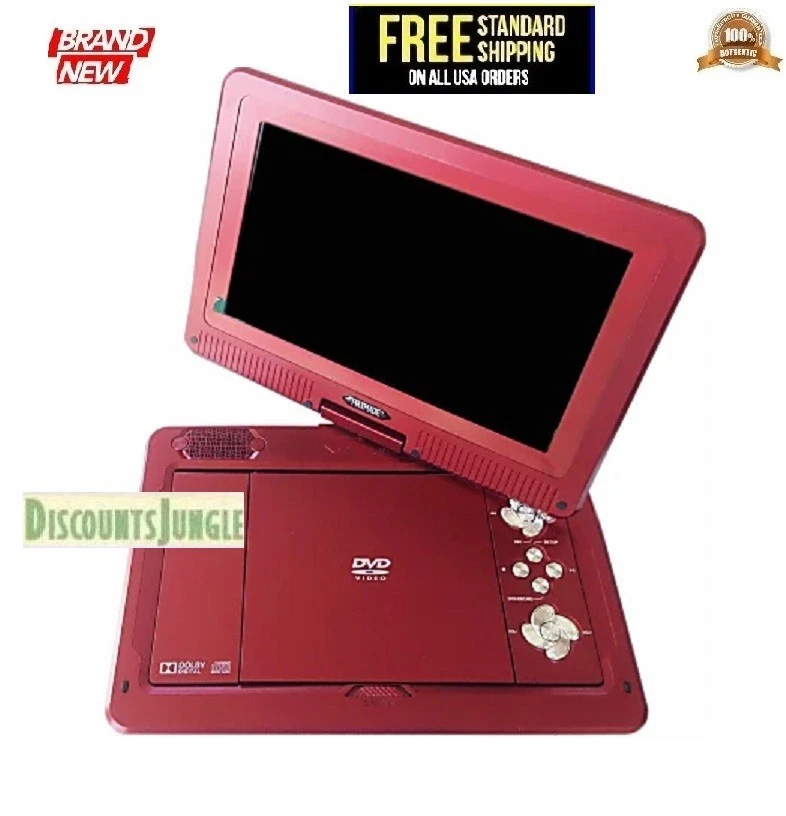 Maxmade MDP1008 Reproductor de DVD Portátil Adaptador Coche Pantalla 10.1" - Rojo Foto 2 de 3