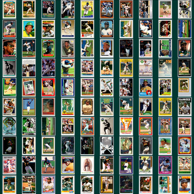 Rickey Henderson Lot (100) Cards A's Topps Oddball Insert Base HOF Baseball Set