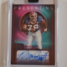 2023 Panini One Football Presenting Bruce Smith Buffalo Bills Auto #186 /25